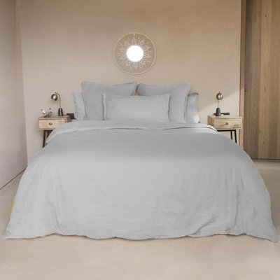 Parure + taies 65x65 lin lavé HORTENSE FEBRONIE