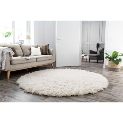 Tapis grec flokati original en laine tissé main épaisse - Flokos 2450 THEKO