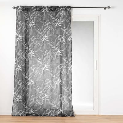 Voilage à œillets 140x240 Imprimé Cabana Noir DECORATIE