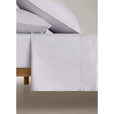 Drap plat en satin à double surpiqûre Lit 135/140 cm MANGO HOME