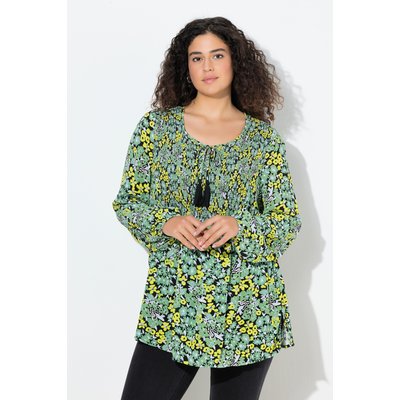 Blouse smockée avec motif à fleurs ULLA POPKEN