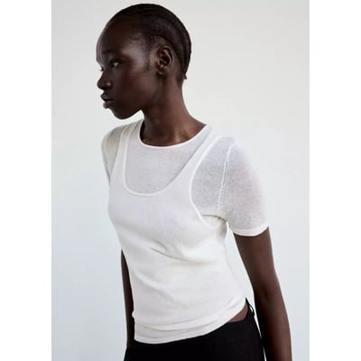 Superposition en jersey maille MANGO