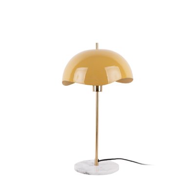 Lampe à poser en métal et marbre- WAVED DOME LEITMOTIV