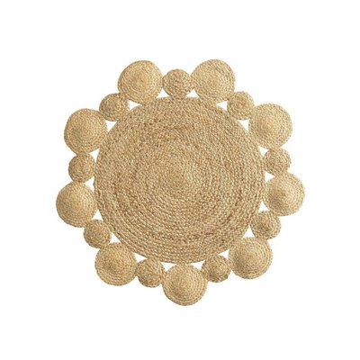 Tapis Rond Jute Ajouré 90 Cordou DECORATIE
