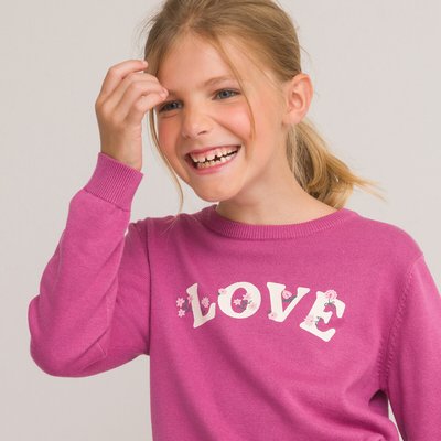 Trui in fijn tricot met ronde hals LA REDOUTE COLLECTIONS