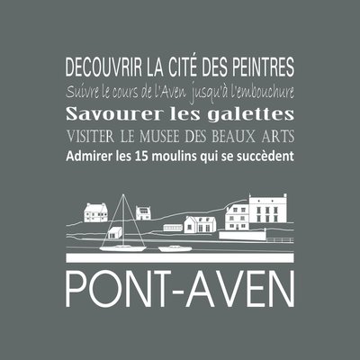 Tableau Mural Pont Aven RÉGIONALISME CEANOTHE