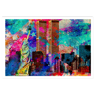 Affiche illustration graffiti new york HEXOA