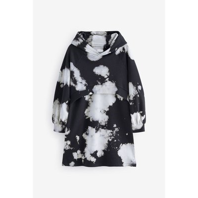 Robe sweat à capuche effet tie-dye NEXT