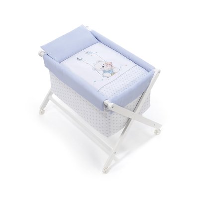 Berceau en Croix-Oso -Bleu INTERBABY