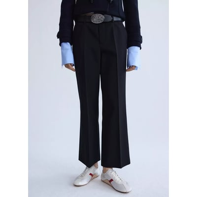 Pantalon crop taille basse MANGO
