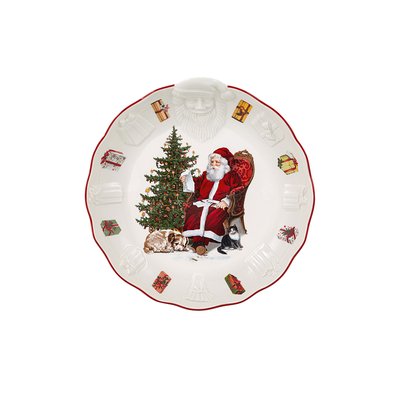 Cpe Déco Relief Père Noël, Liste Cadeaux TOY'S FANTASY VILLEROY & BOCH