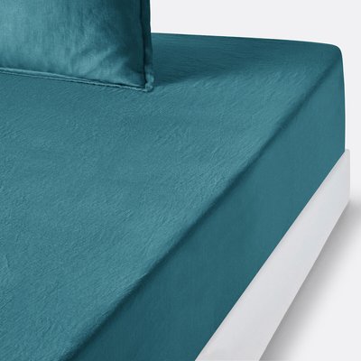 Lenzuolo con angoli lino lavato, balza 35 cm, Linot LA REDOUTE INTERIEURS