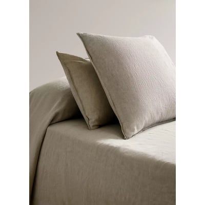 Deux taies d'oreiller lin lavé 60x60 cm MANGO HOME