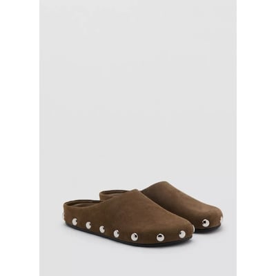 Chaussures cuir cloutées MANGO
