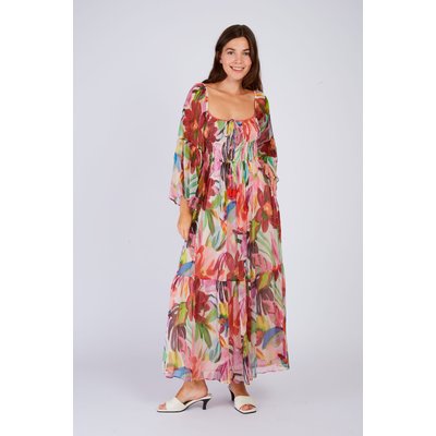 Robe longue imprimé fleurie PULCHERIE DERHY