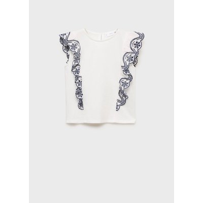 T-shirt coton détail froncé MANGO KIDS