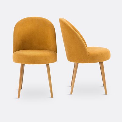 Lot de 2 fauteuils de table velours côtelé, Lenou LA REDOUTE INTERIEURS
