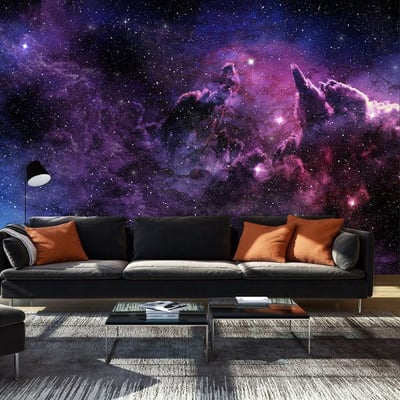 Papier peint intissé panoramique Paysage Purple Nebula EDEN