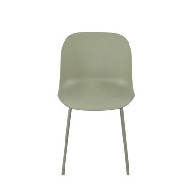 Lot de 4 chaises intérieur et extérieur en plastique et métal- DIEGO DRAWER