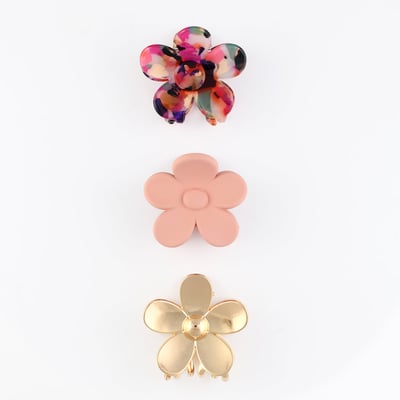 Set de 3 mini pinces à cheveux fleurs BALABOOSTE