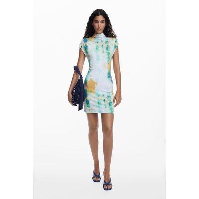 Robe tube courte à fleurs DESIGUAL