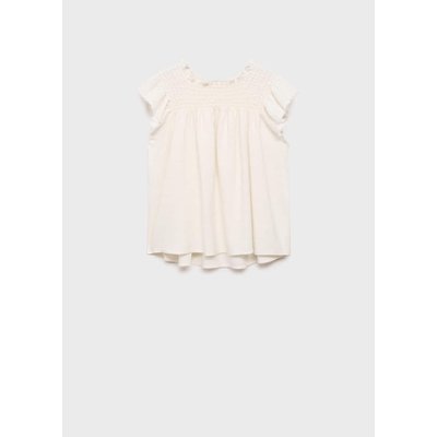 Blouse volantée lin MANGO KIDS