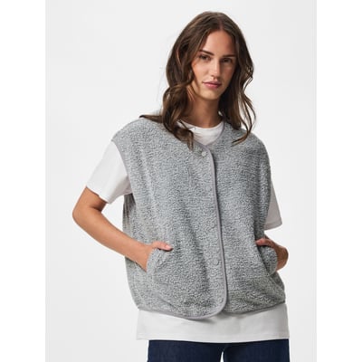 Gilet sans manches en sherpa PIECES