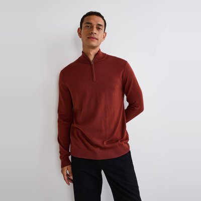 Pull col camionneur en laine mérinos certifié Oeko-tex MONOPRIX