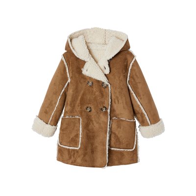 Manteau à capuche en peau lainée ATELIER VERTBAUDET