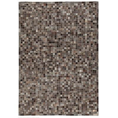 Tapis de salon moderne cuir véritable PATCHY NOVATREND