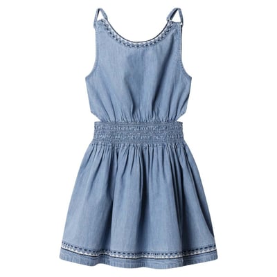 Robe Courte En Denim À Bretelles PEPE JEANS