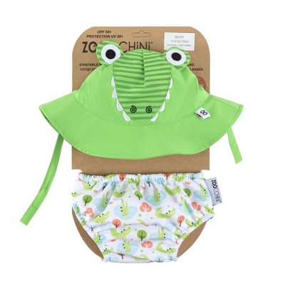 Maillot et Chapeau Crocodile (6-12M) ZOOCCHINI