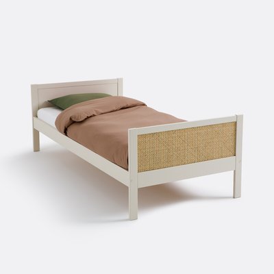 Lit simple pin et cannage avec sommier, Caneo LA REDOUTE INTERIEURS