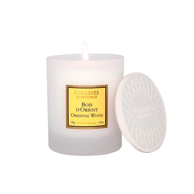 Bougie Parfumée Cire Végétale BOIS D'ORIENT COLLINES DE PROVENCE