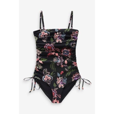 Maillot de bain bandeau gainant ruché NEXT