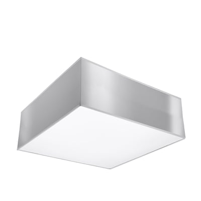 Plafonnier PVC Gris E27 1 Horus EDEN