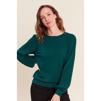 Pull cintré col rond manches longues BREAL