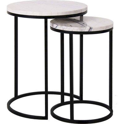 Tables d'appoint élégantes en marbre RECOLLECTION