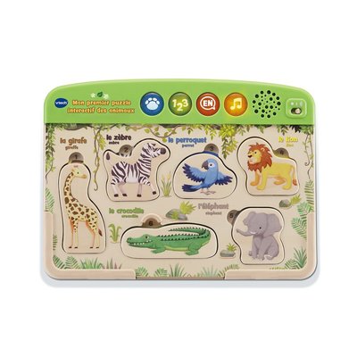 Mon premier puzzle interactif des animaux en bois VTECH