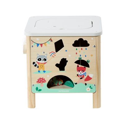 Cube d'activités sensoriel en bois FSC® VERTBAUDET