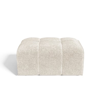 Pouf en velours chenillé BARI SIA HOME