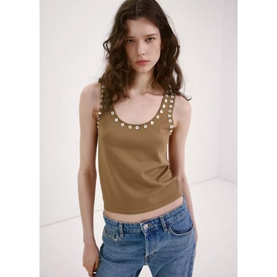 Débardeur avec boutons décoratifs MANGO