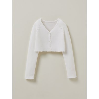 Cardigan court en coton biologique –  et CYRILLUS