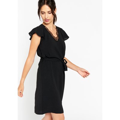 Robe courte avec dentelle LOLALIZA