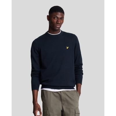 Pull en coton mérinos col rond LYLE & SCOTT