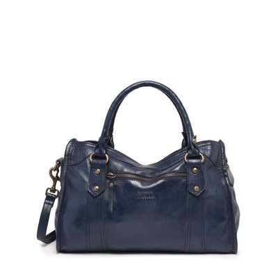 Sac porté main Cow cuir BASILIC PEPPER