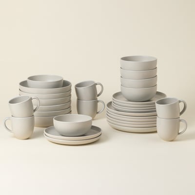 Set Table 30 Pièces avec Tasse Pacifica by Casafina COSTA NOVA