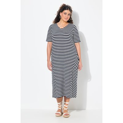 Robe midi à rayures, poches ULLA POPKEN