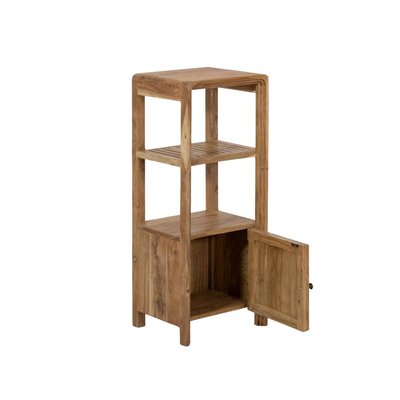 Colonne 1 étagère en bois d'acacia et métal  EMYR MADE IN MEUBLES 