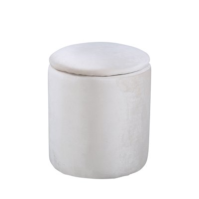 Pouf coffre rond en velours ø32cm - Limpen VENTURE HOME